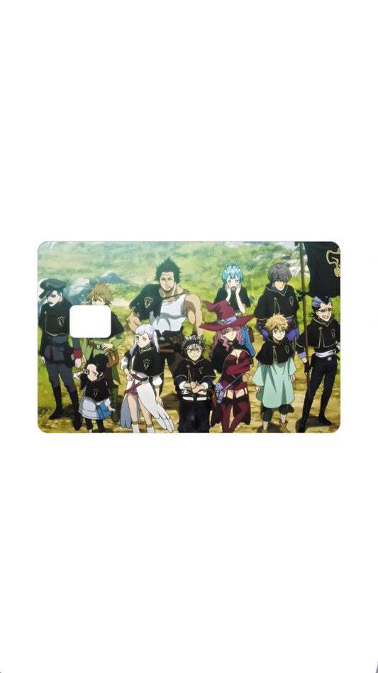 Black Bulls Black Clover Anime Credit Card Sticker