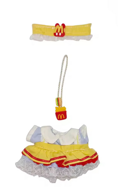 McDonald’s Dress Worker Kawaii Cute Doll Outfit Clothes 17cm