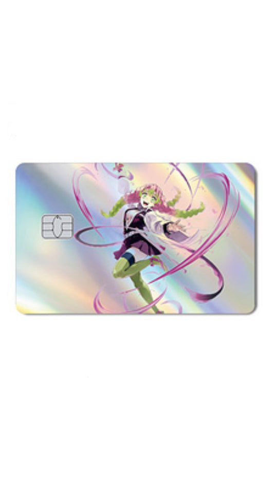 Mitsuri Love Hashira Holographic Demon Slayer Credit Card Sticker