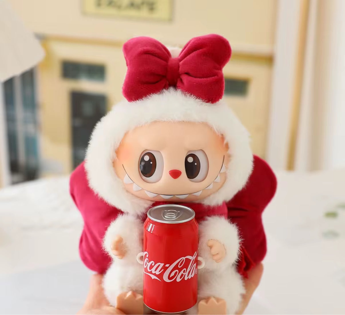 Big Bow Kawaii Cute Doll Labubu Outfit Clothes 17cm