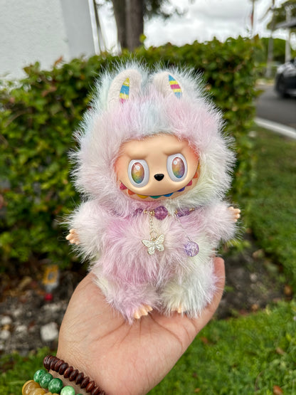 Rainbow Dragon Custom Handmade Fluffy Doll