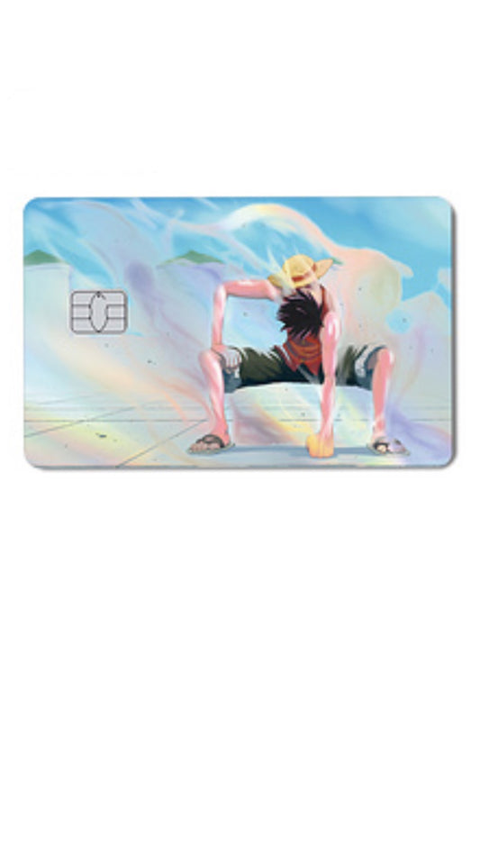 Monkey D. Luffy One Piece Holographic Credit Card Sticker