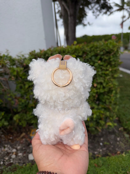 White Curly Cow Custom Handmade Fluffy Doll