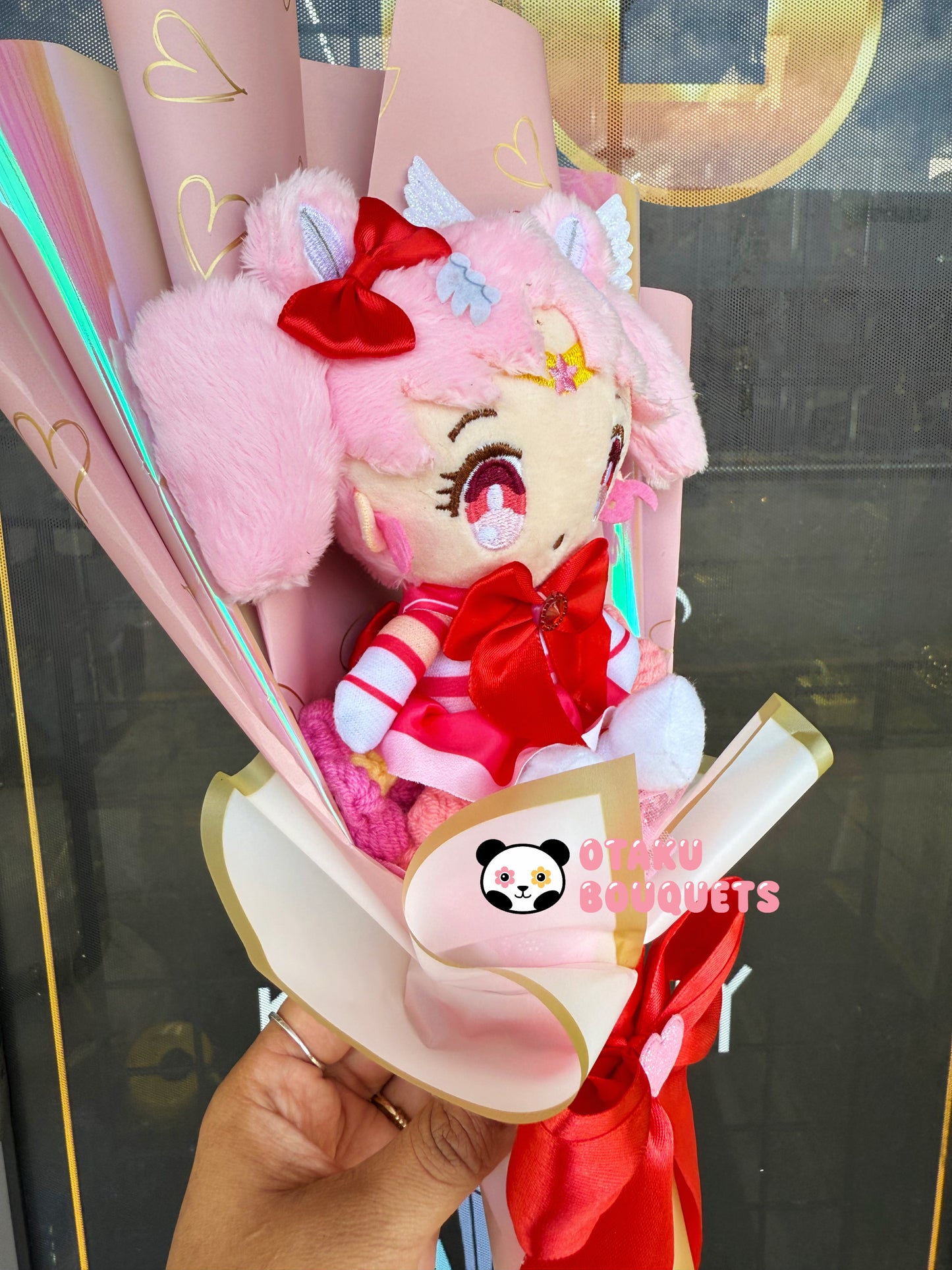 Chibi Small Lady Moon Melodie Magical Girl Kawaii Anime Moon Plush Bouquet