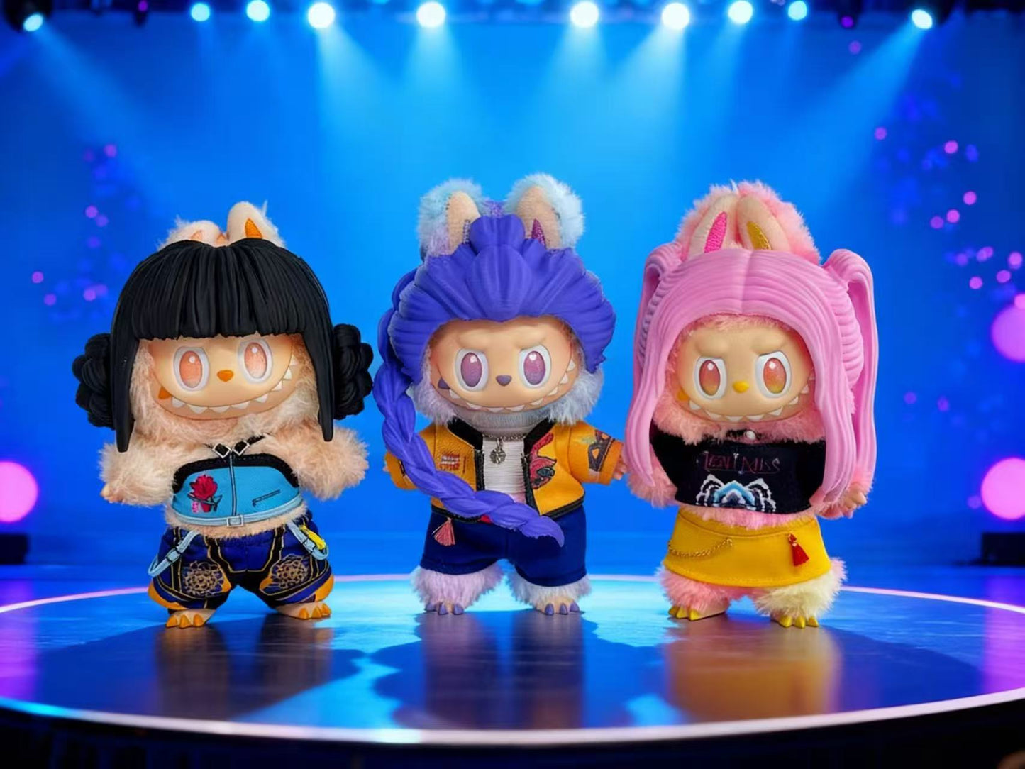 Korean Demon Hunters Girl Band 17cm Doll Anime Costume Cosplay Clothes