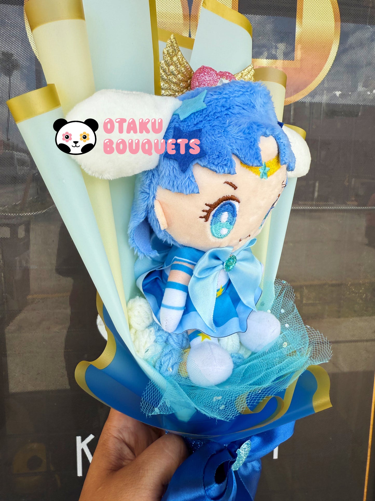 Mercury Cinnamon roll Magical Girl Kawaii Anime Moon Plush Bouquet