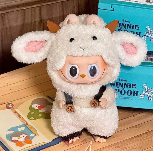 Goat Kawaii Cute Doll Labubu Anime Costume Cosplay Clothes 17cm