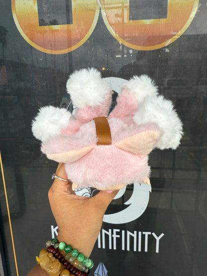 Pink Custom Nine-tailed Handmade Fluffy Labubu