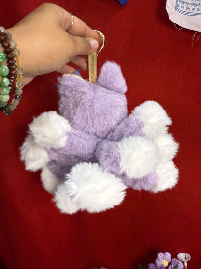Lavender Custom Nine-tailed Handmade Fluffy Labubu