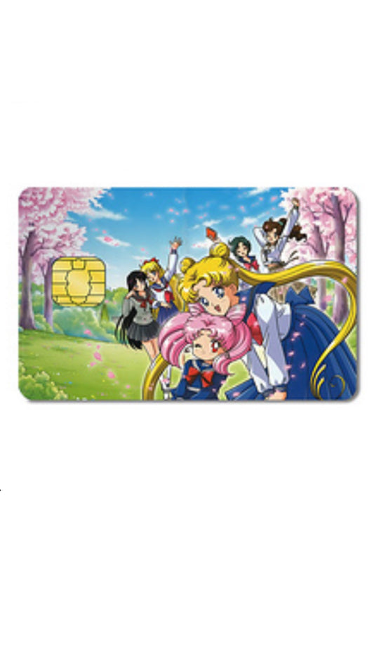 Sailor Scouts Sailor Moon Credit Card Sticker