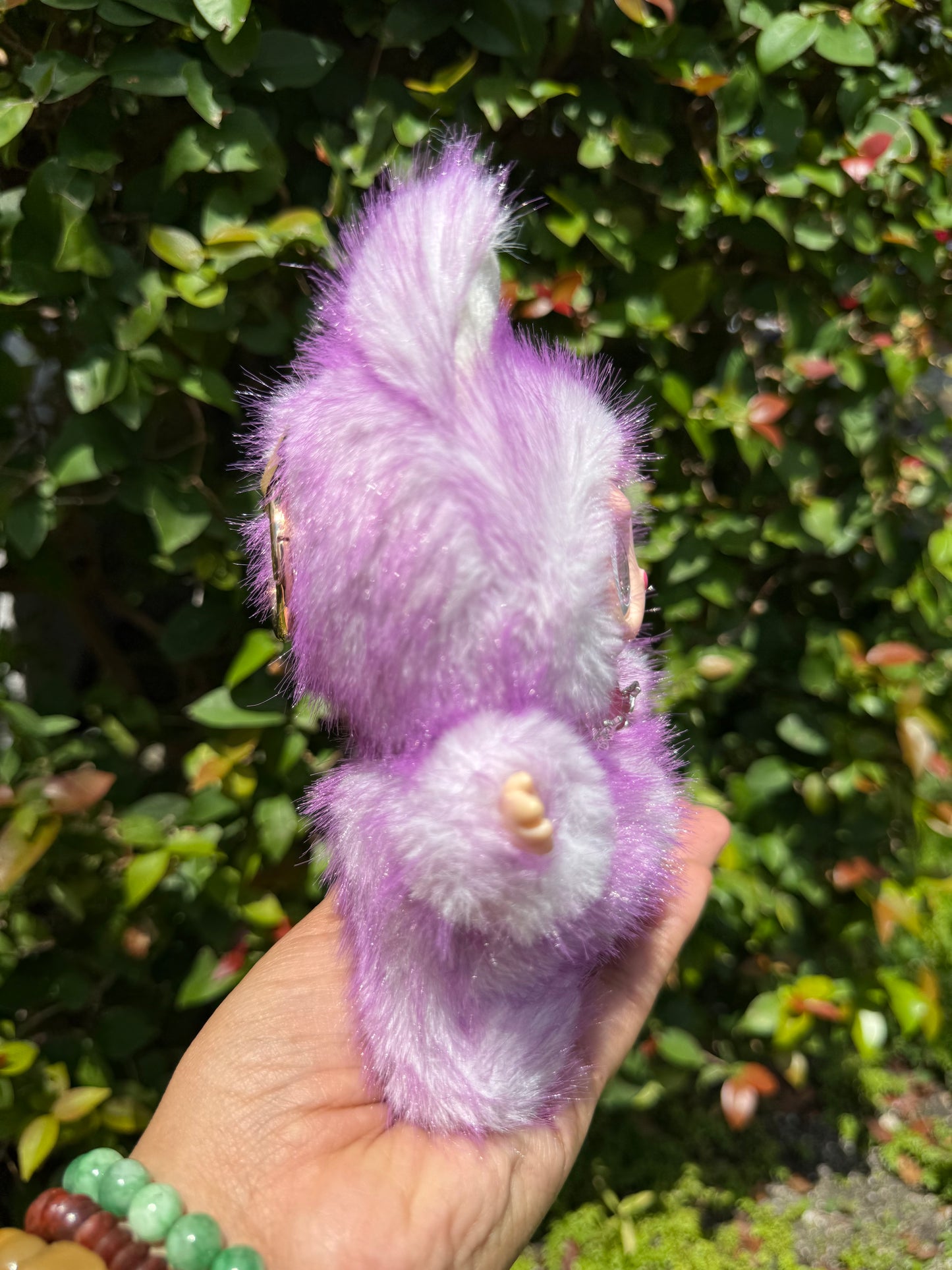Two Toned Purple Kawaii Custom Handmade Fluffy Labubu