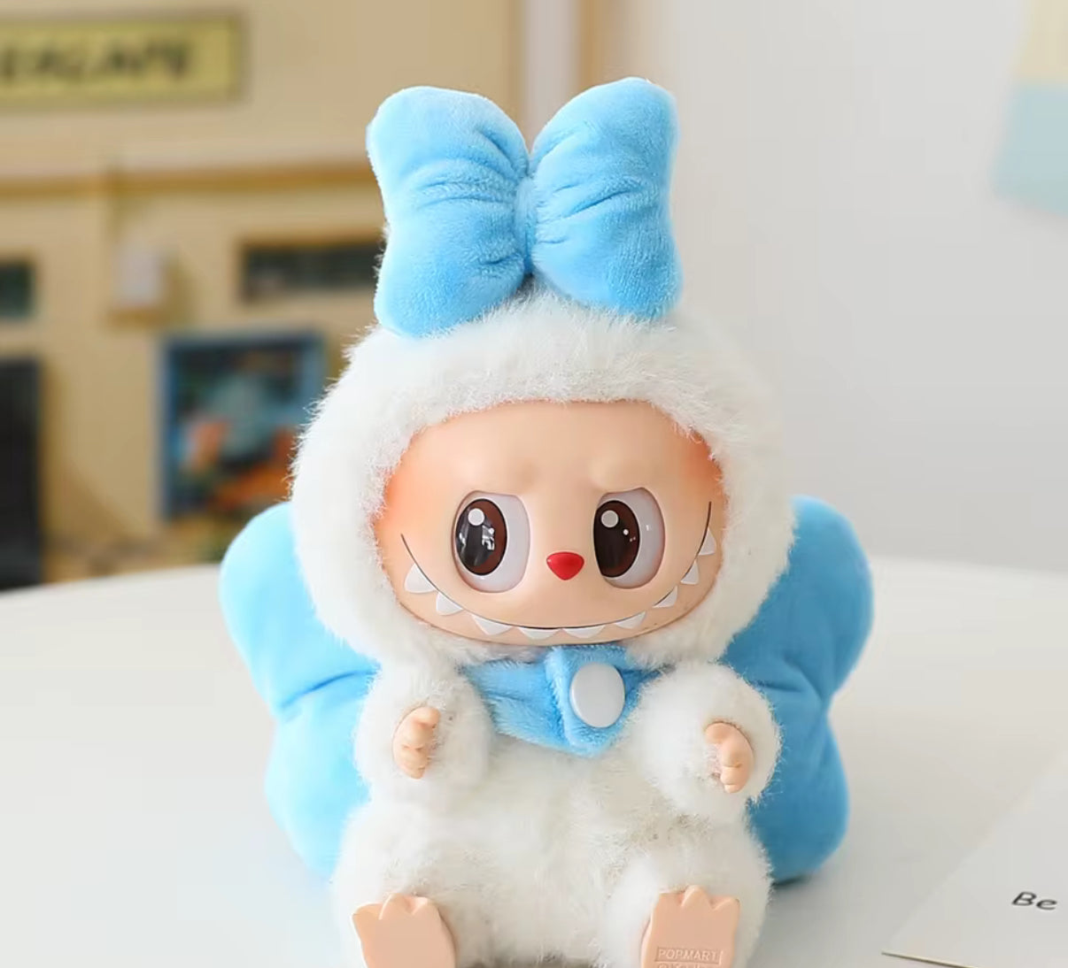 Big Bow Kawaii Cute Doll Labubu Outfit Clothes 17cm