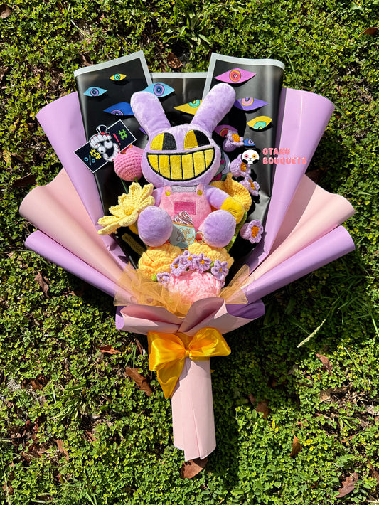 Jax Circus Plushie Crochet Flower Bouquet