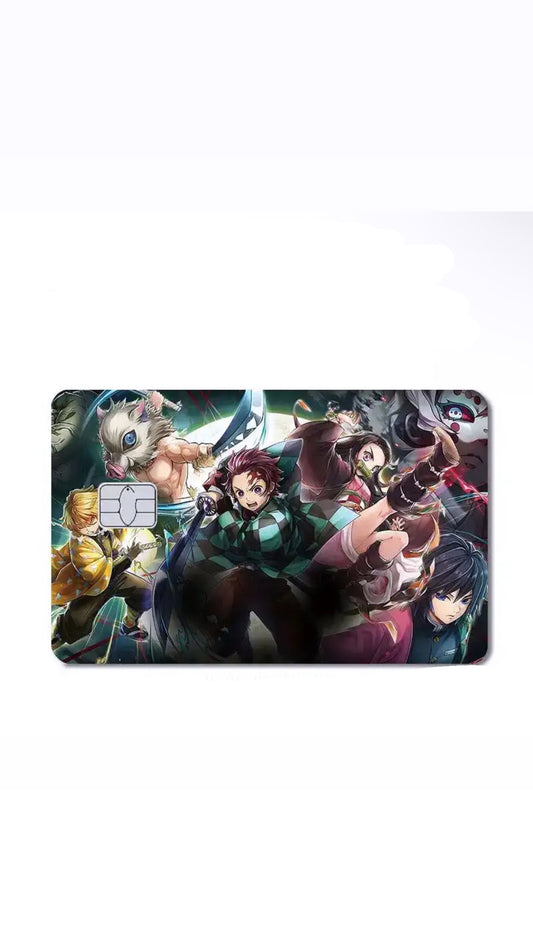 Demon Slayer Main Characters Credit Card Sticker