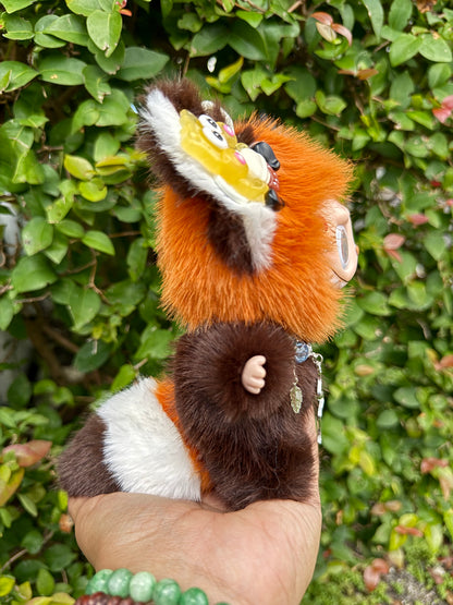 Red Panda Custom Handmade Fluffy Labubu