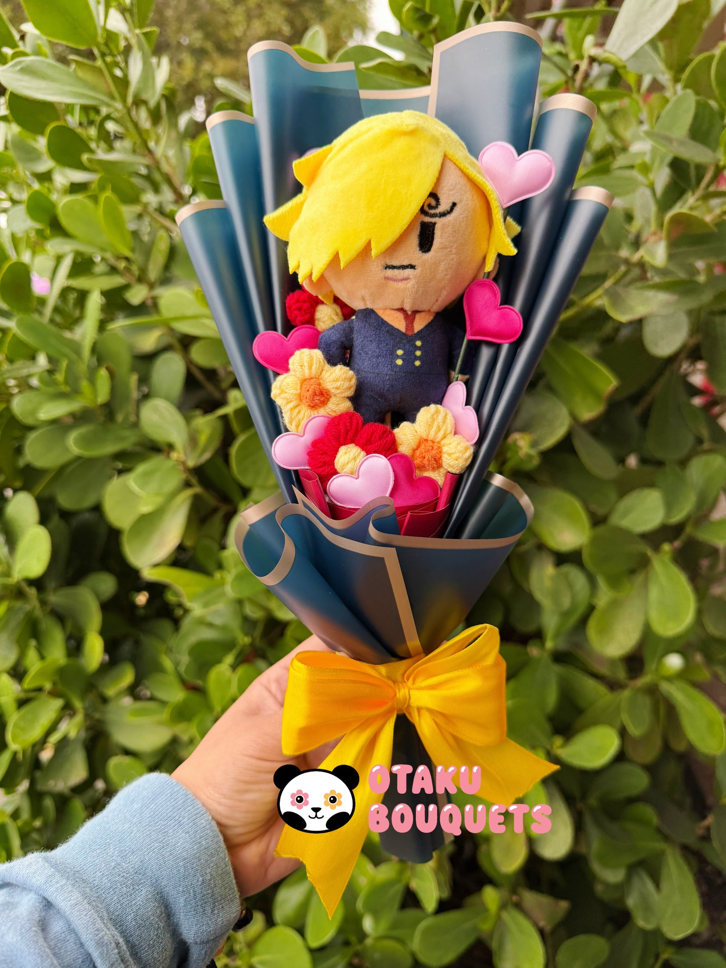 Small Chef Pirate Crochet Flower Anime Plush Bouquet