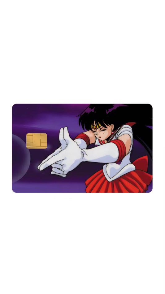 Sailor Mars Sailor Moon Anime Credit Card Sticker