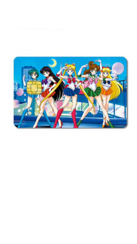 Sailor Scouts Sailor Moon Credit Card Sticker