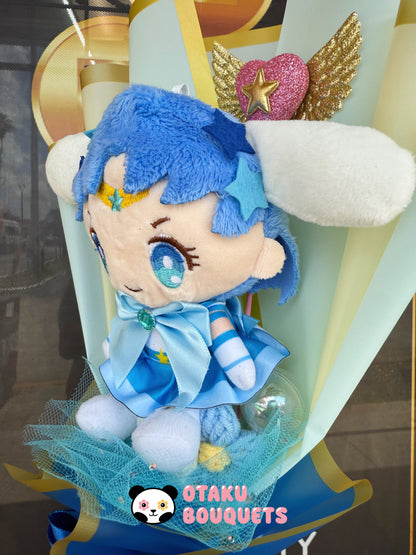 Mercury Cinnamon roll Magical Girl Kawaii Anime Moon Plush Bouquet