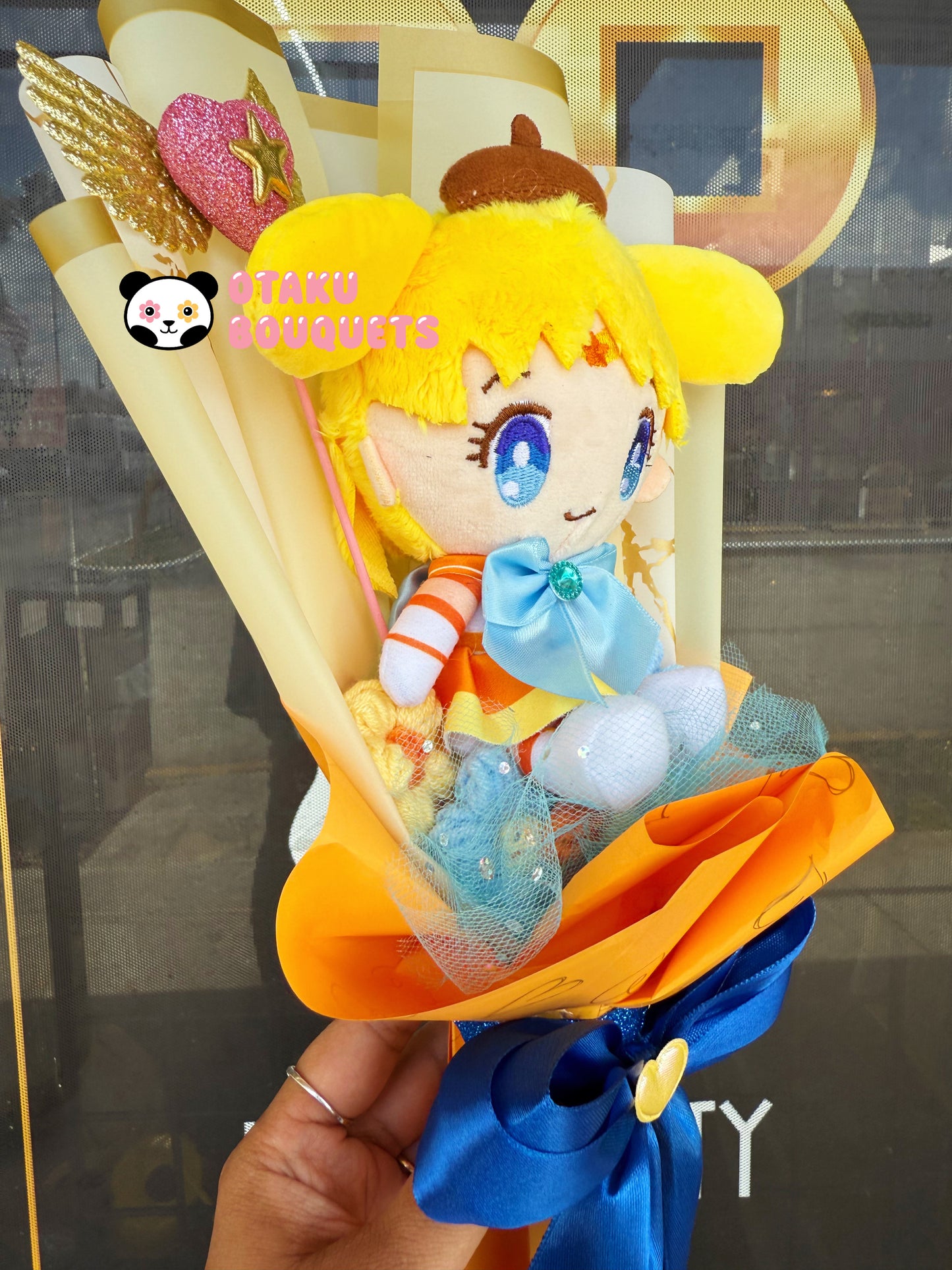 Venus Pom Pom Purin Magical Girl Kawaii Anime Moon Plush Bouquet