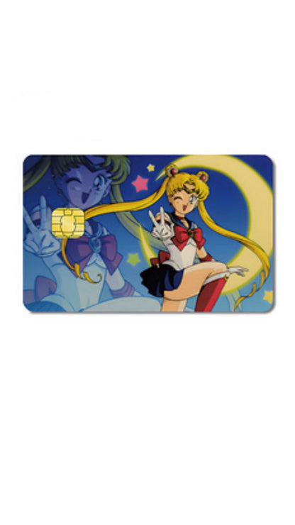 Magical Girl Moon Anime Credit Card Sticker