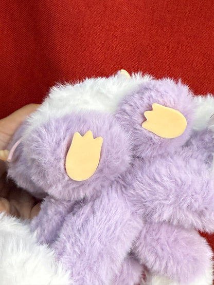 Lavender Custom Nine-tailed Handmade Fluffy Labubu