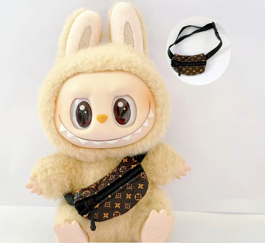 Louis Vuitton Fanny Bag Side Bag Purse Designer Shoes Fashion Kawaii Cute Doll Labubu Outfit Clothes 17cm