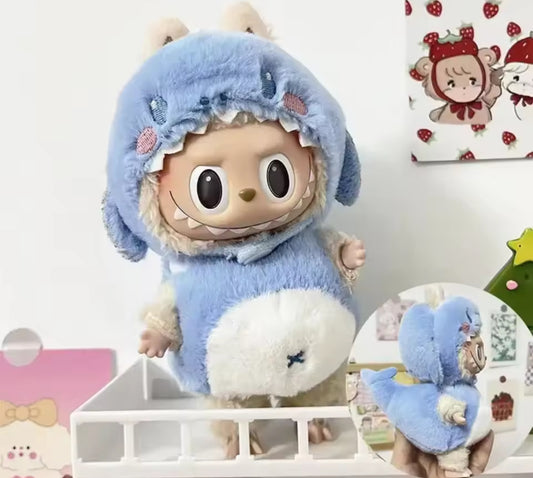 Shark Kawaii Cute Doll Labubu Anime Costume Cosplay Clothes 17cm