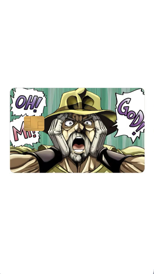“OH my God!” Joseph Joe Star Jojo’s Bizarre Adventure Credit Card Sticker