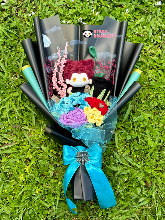 Valco Love and Deepspace LAD Plushie Crochet Flower Bouquet