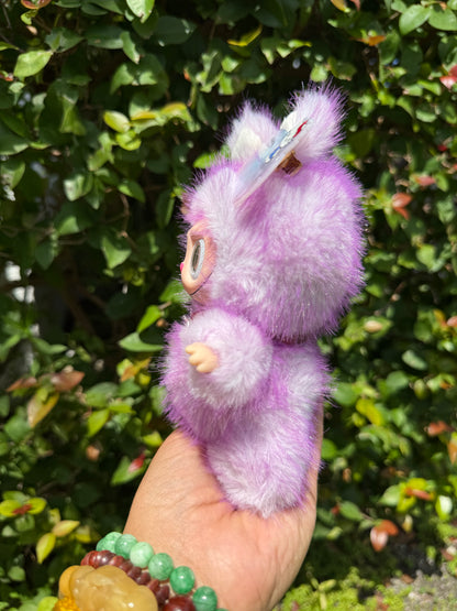 Two Toned Purple Kawaii Custom Handmade Fluffy Labubu