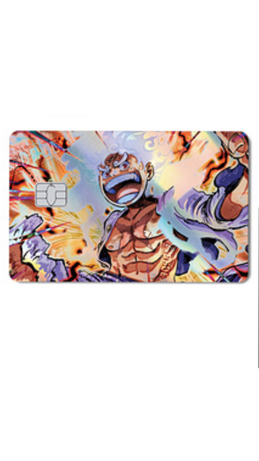 Gear 5 Luffy One Piece Holographic Credit Card Sticker