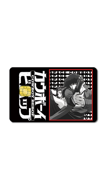Cowboy Bpop Graphic Anime Credit Card Sticker