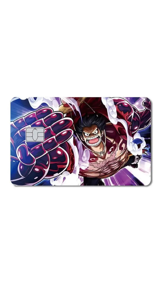 Gear 4 Luffy Snakeman One Piece Anime Credit Card Sticker