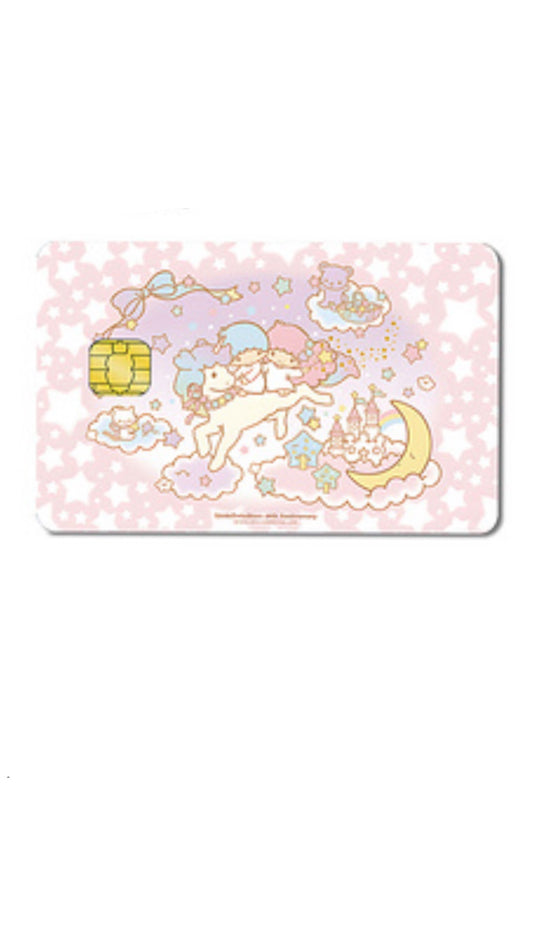Kiki and Lala Unicorn Sanrio Credit Card Sticker