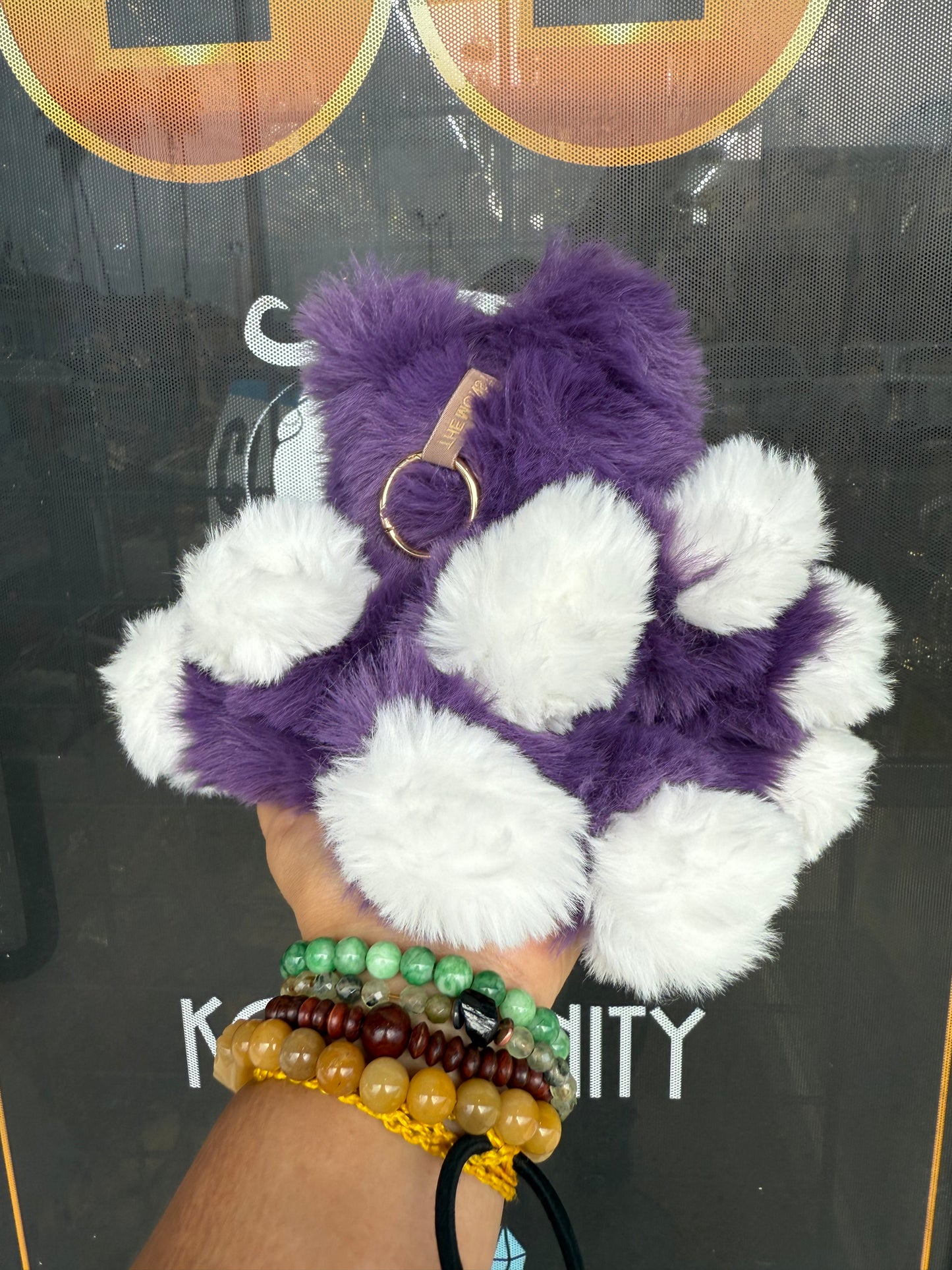 Purple Custom Nine-tailed Handmade Fluffy Labubu