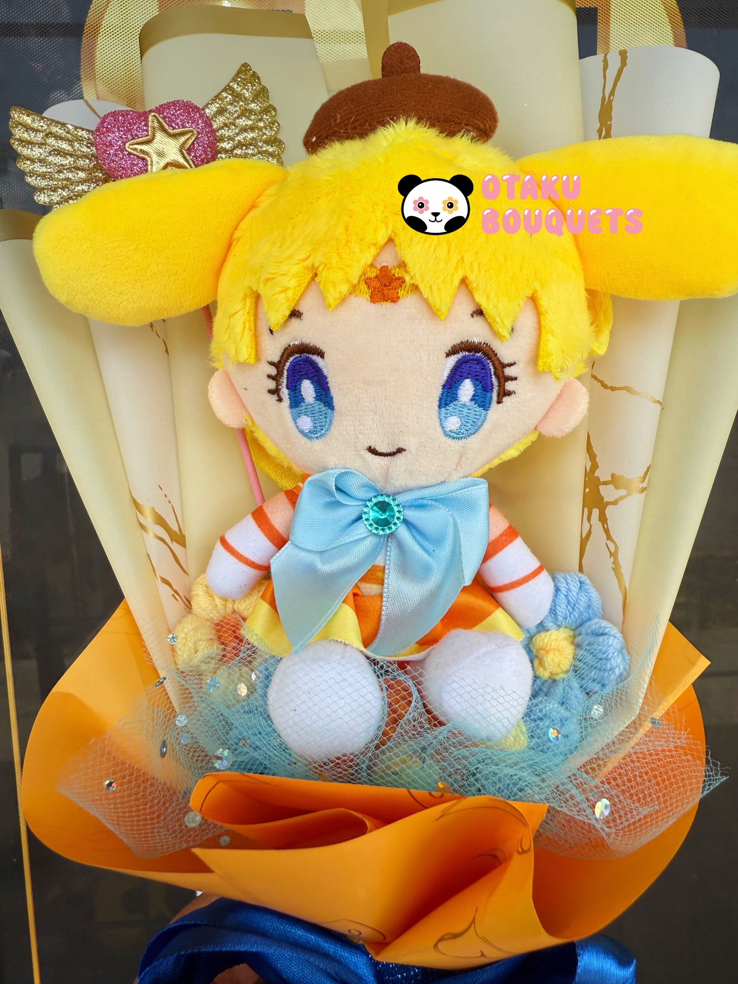 Venus Pom Pom Purin Magical Girl Kawaii Anime Moon Plush Bouquet