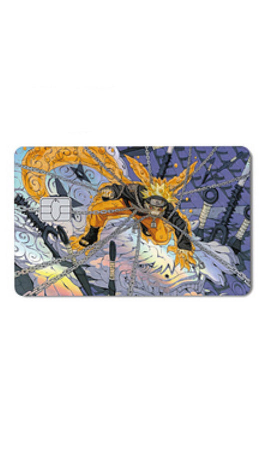 Naruto Nine Taile Kurama Holographic Credit Card Sticker