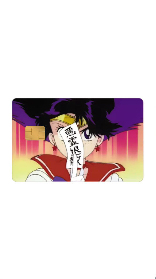 Sailor Mars Sailor Moon Anime Credit Card Sticker