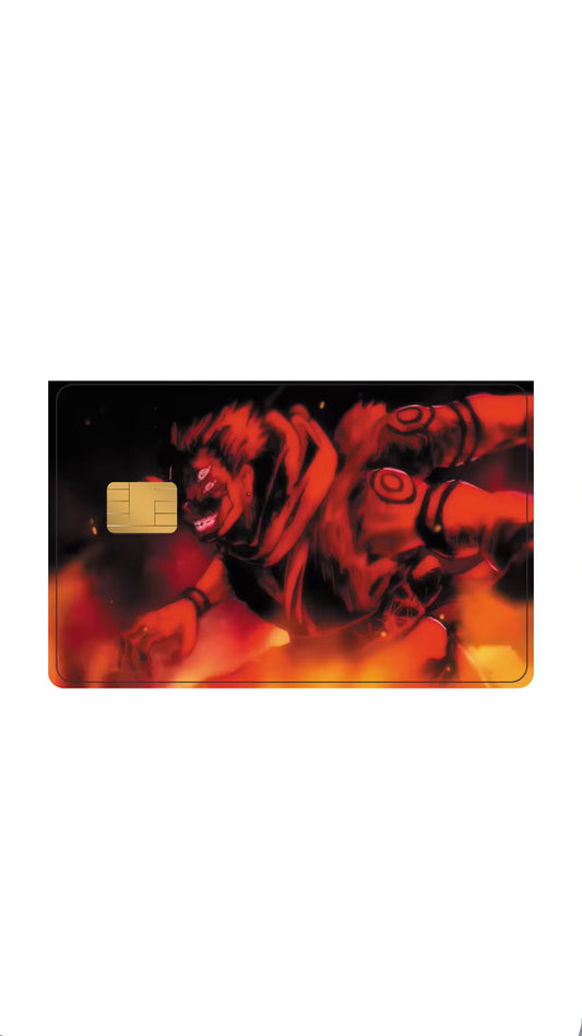 Sakuna Red Jujitsu Kaisen JJK Anime Credit Card Sticker