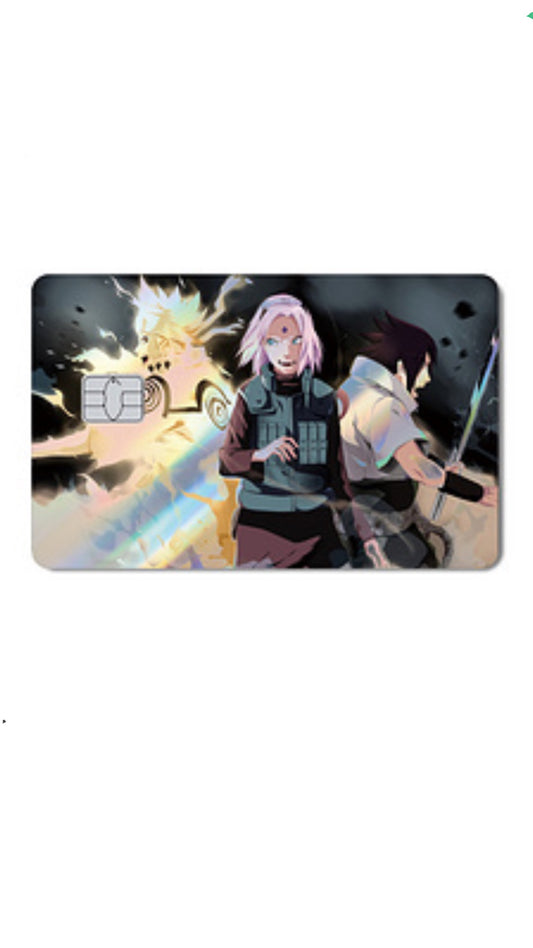Naruto Saskue and Sakura Holographic Credit Card Sticker