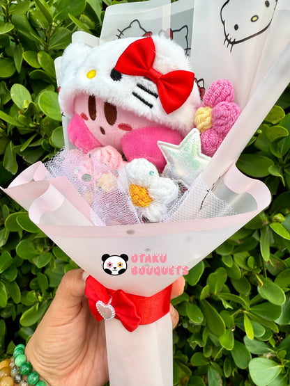 HK Kirbie Plushie Crochet Flower Bouquet