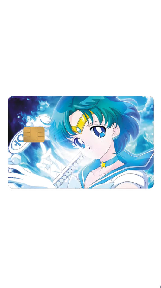 Sailor Mercury Sailor Moon Anime Credit Card Sticker