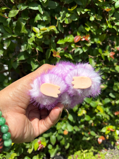 Two Toned Purple Kawaii Custom Handmade Fluffy Labubu