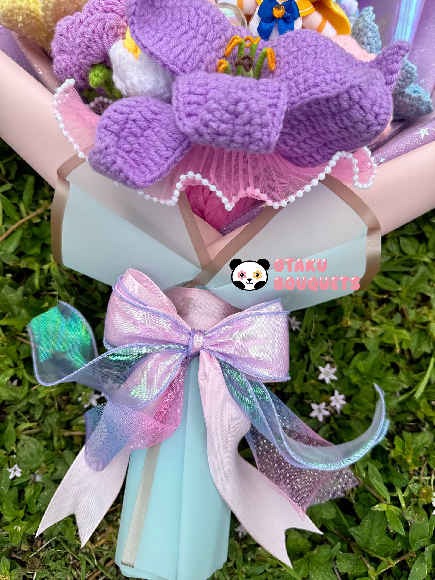 Magical Girl Heroes Plushie Crochet Flower Bouquet