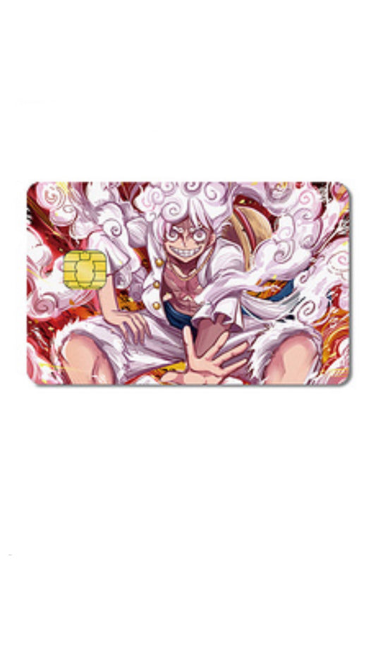 Gear 5 Luffy One Piece Anime Credit Card Sticker