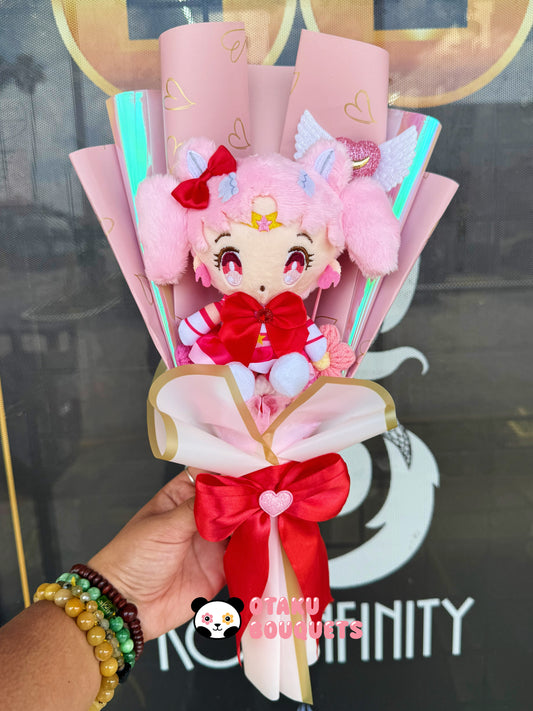 Chibi Small Lady Moon Melodie Magical Girl Kawaii Anime Moon Plush Bouquet