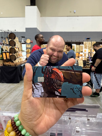 Chainsaw Man Anime Credit Card Sticker
