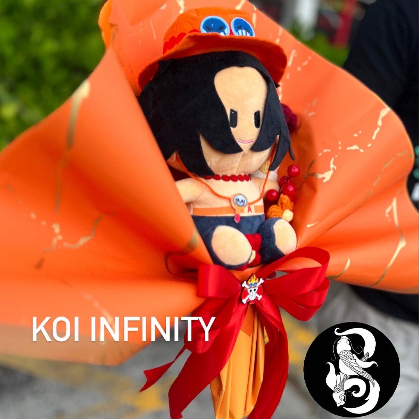 One Piece Ace Plush Bouquet