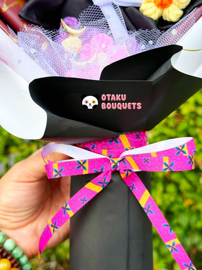 Eyes and Moons Crochet Flower Anime Plush Bouquet